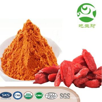 Poudre de jus de baies de Goji d&#39;approvisionnement d&#39;usine biologique sain de la Chine, poudre de jus de baies de Goji de haute qualité, extrait de goji